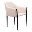 Silla Comercial para Cafetería - ZUO ANDOVER - Beige - Asiento y Respaldo Tapizados - 110168 - Zuo - NOGAL BEAT - Silla Comercial Interior