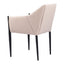 Silla Comercial para Cafetería - ZUO ANDOVER - Beige - Asiento y Respaldo Tapizados - 110168 - Zuo - NOGAL BEAT - Silla Comercial Interior