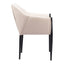 Silla Comercial para Cafetería - ZUO ANDOVER - Beige - Asiento y Respaldo Tapizados - 110168 - Zuo - NOGAL BEAT - Silla Comercial Interior