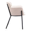 Silla Comercial para Cafetería - ZUO BREMOR - Beige - Asiento y Respaldo Tapizados - 110172 - Zuo - NOGAL BEAT - Silla Comercial Interior