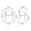 Silla Comercial para Cafetería - ZUO BREMOR - Beige - Asiento y Respaldo Tapizados - 110172 - Zuo - NOGAL BEAT - Silla Comercial Interior