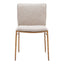 Silla Comercial para Cafetería - ZUO NORDVEST - Varios Colores - Asiento y Respaldo Tapizados en Tejido Texturizado - 110275 - Zuo - NOGAL BEAT - Silla Comercial Interior