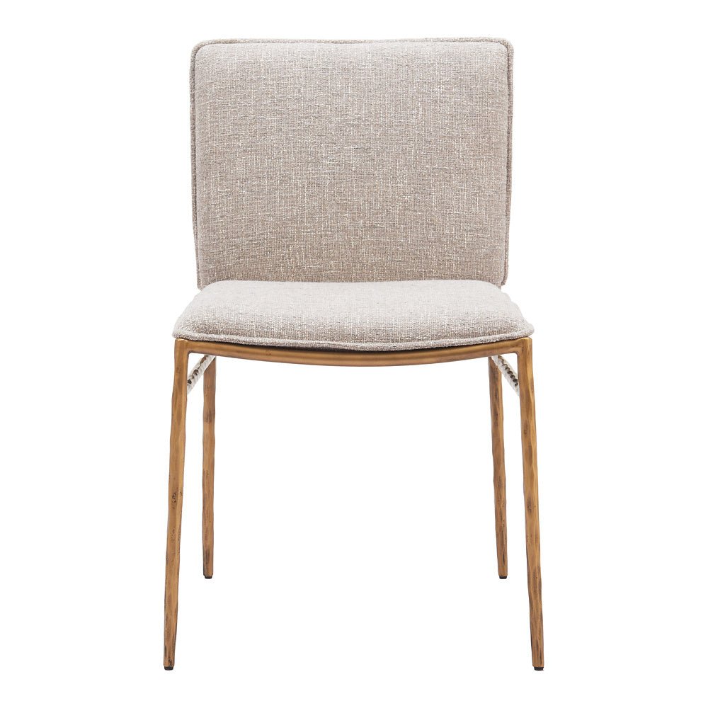Silla Comercial para Cafetería - ZUO NORDVEST - Varios Colores - Asiento y Respaldo Tapizados en Tejido Texturizado - 110275 - Zuo - NOGAL BEAT - Silla Comercial Interior