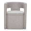 Silla Comercial para Cafetería - ZUO PAPUA - Gris - Asiento y Estructura en Tela de Alto Desempeño 100% Poliéster - 109993 - Zuo - NOGAL BEAT - Silla Comercial Interior
