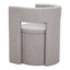Silla Comercial para Cafetería - ZUO PAPUA - Gris - Asiento y Estructura en Tela de Alto Desempeño 100% Poliéster - 109993 - Zuo - NOGAL BEAT - Silla Comercial Interior