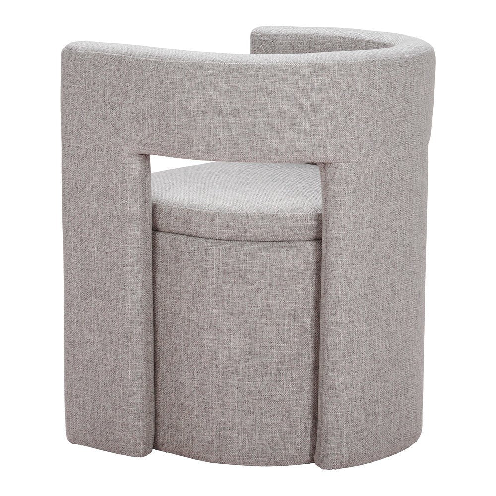 Silla Comercial para Cafetería - ZUO PAPUA - Gris - Asiento y Estructura en Tela de Alto Desempeño 100% Poliéster - 109993 - Zuo - NOGAL BEAT - Silla Comercial Interior