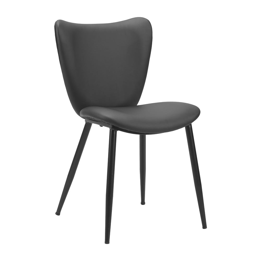 Silla Comercial para Cafetería - ZUO PRESTIGE - Negro - Asiento y Respaldo Tapizados en Piel Sintética - 110289 - Zuo - NOGAL BEAT - Silla Comercial Interior