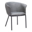 Silla Comercial para Comedor de Empresa - ZUO GARSTON - Varios Colores - Asiento y Respaldo Tapizados en Piel Sintética - 110175 - Zuo - NOGAL BEAT - Silla Comercial Interior