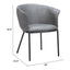 Silla Comercial para Comedor de Empresa - ZUO GARSTON - Varios Colores - Asiento y Respaldo Tapizados en Piel Sintética - 110175 - Zuo - NOGAL BEAT - Silla Comercial Interior