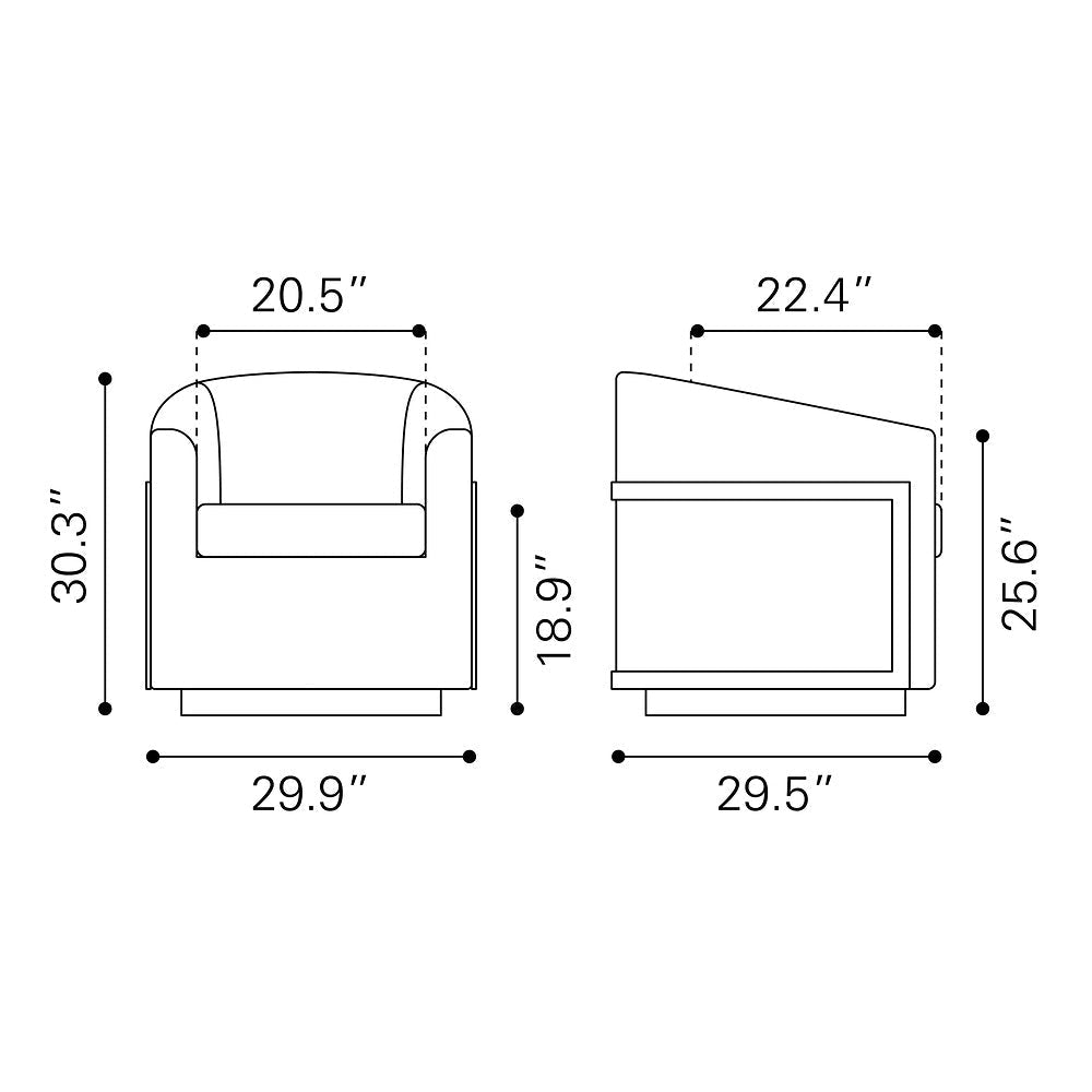 Silla Comercial para Comedor de Empresa - ZUO HANKO - Beige Dorado - Asiento y Respaldo Tapizados en Tejido Texturizado - 110009 - Zuo - NOGAL BEAT - Silla Comercial Interior