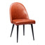 Silla Comercial para Comedor de Empresa - ZUO SILLOTH - Café - Asiento y Respaldo Tapizados en Piel Sintética - 110119 - Zuo - NOGAL BEAT - Silla Comercial Interior