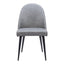 Silla Comercial para Comedor de Empresa - ZUO SILLOTH - Gris - Asiento y Respaldo Tapizados en Piel Sintética - 110118 - Zuo - NOGAL BEAT - Silla Comercial Interior