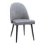 Silla Comercial para Comedor de Empresa - ZUO SILLOTH - Gris - Asiento y Respaldo Tapizados en Piel Sintética - 110118 - Zuo - NOGAL BEAT - Silla Comercial Interior