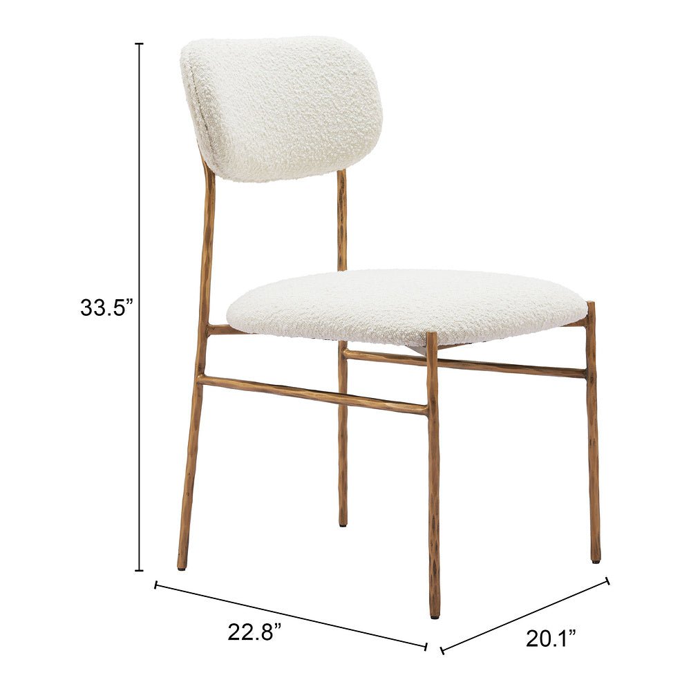 Silla Comercial para Comedor de Empresa - ZUO SYDHAVNEN - Varios Colores - Asiento y Respaldo Tapizados en Tejido Texturizado - 110276 - Zuo - NOGAL BEAT - Silla Comercial Interior