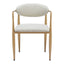 Silla Comercial para Comedor de Empresa - ZUO ZENS - Gris Pluma - Asiento y Respaldo Tapizados en Tejido Texturizado - 110207 - Zuo - NOGAL BEAT - Silla Comercial Interior