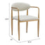 Silla Comercial para Comedor de Empresa - ZUO ZENS - Gris Pluma - Asiento y Respaldo Tapizados en Tejido Texturizado - 110207 - Zuo - NOGAL BEAT - Silla Comercial Interior