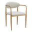 Silla Comercial para Comedor de Empresa - ZUO ZENS - Gris Pluma - Asiento y Respaldo Tapizados en Tejido Texturizado - 110207 - Zuo - NOGAL BEAT - Silla Comercial Interior
