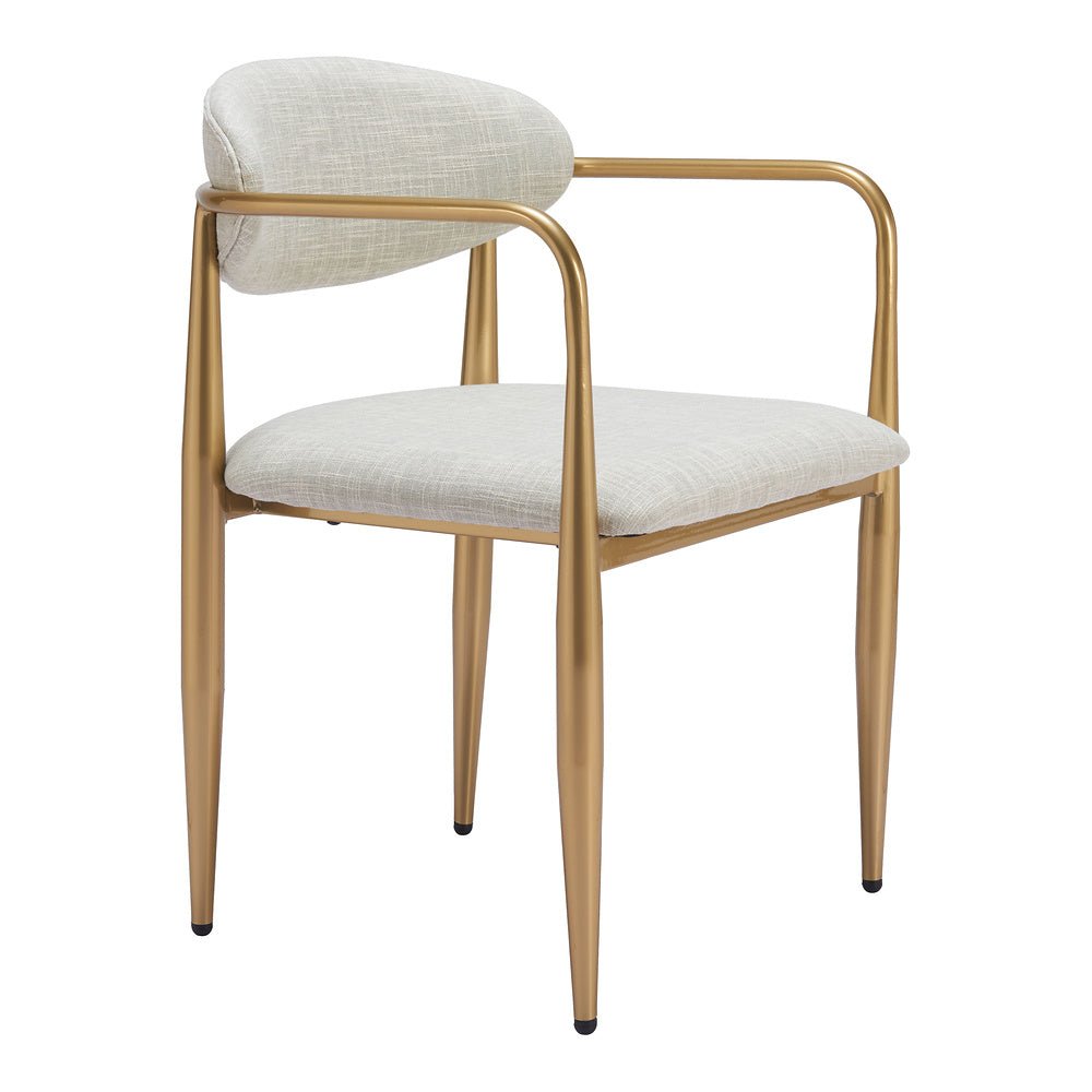 Silla Comercial para Comedor de Empresa - ZUO ZENS - Gris Pluma - Asiento y Respaldo Tapizados en Tejido Texturizado - 110207 - Zuo - NOGAL BEAT - Silla Comercial Interior