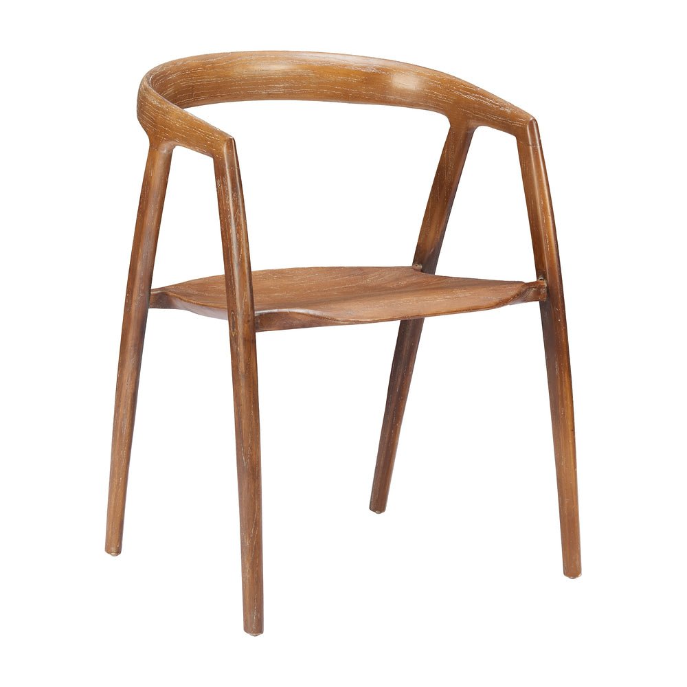 Silla Comercial para Comedor de Empresa - ZUO ZIRAN - Nogal - Asiento y Estructura en Madera de Olmo - 110549 - Zuo - NOGAL BEAT - Silla Comercial Interior