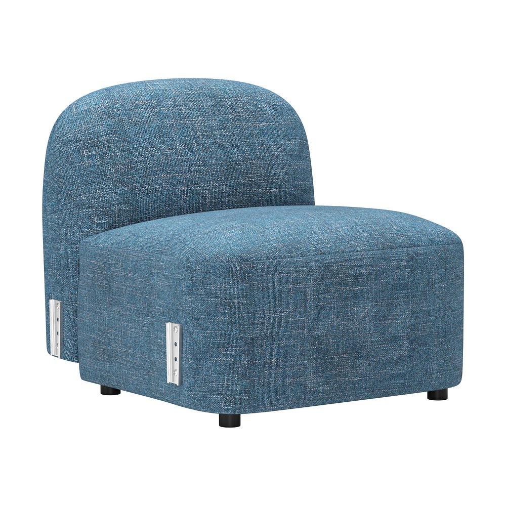 Silla Comercial para Desayunador - ZUO CLEO MIDDLE - Azul - Asiento y Respaldo Tapizados en Tejido Texturizado - 110887 - Zuo - NOGAL BEAT - Silla Comercial Interior