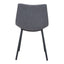 Silla Comercial para Desayunador - ZUO DANIEL - Gris - Asiento y Respaldo Tapizados - 101949 - Zuo - NOGAL BEAT - Silla Comercial Interior