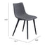 Silla Comercial para Desayunador - ZUO DANIEL - Gris - Asiento y Respaldo Tapizados - 101949 - Zuo - NOGAL BEAT - Silla Comercial Interior