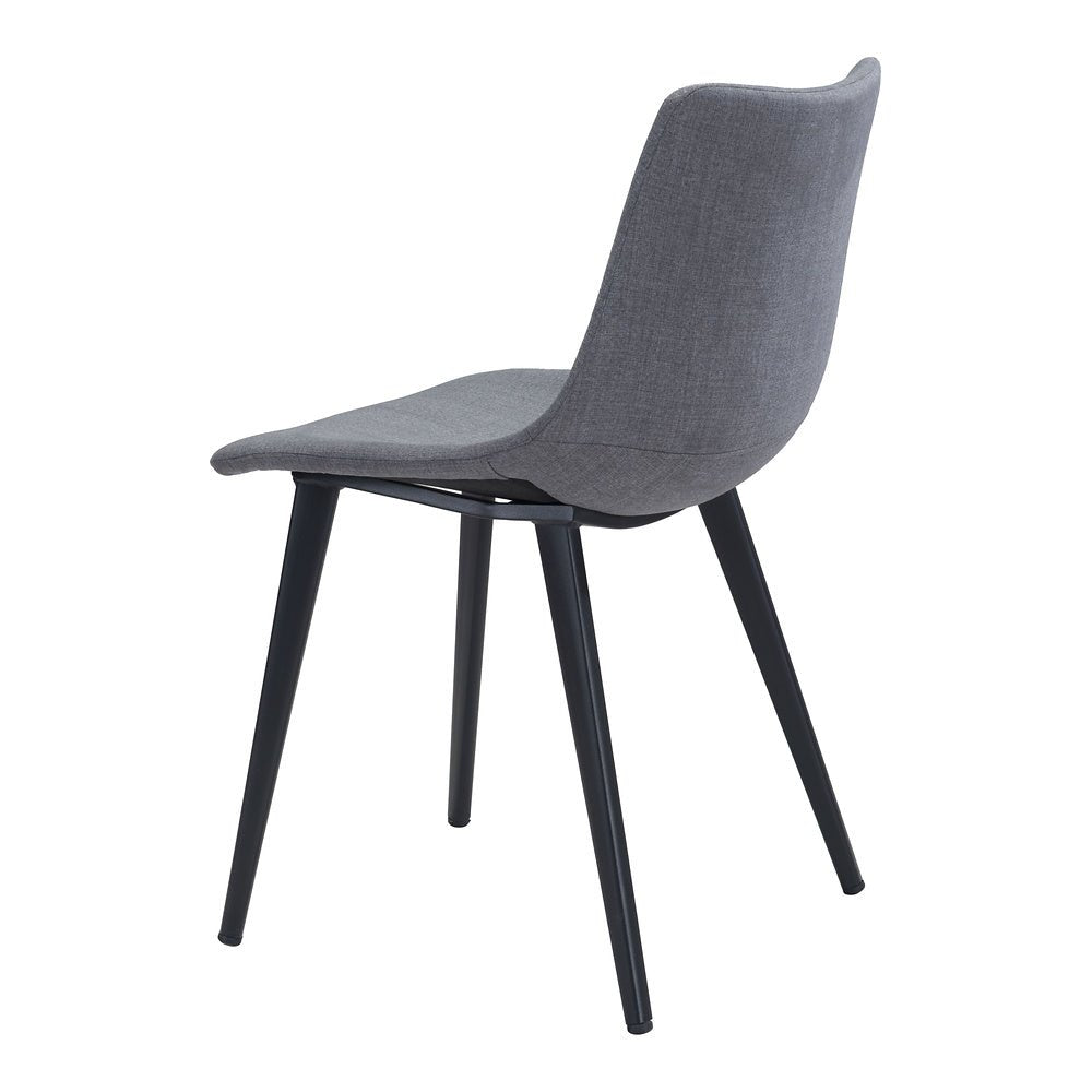Silla Comercial para Desayunador - ZUO DANIEL - Gris - Asiento y Respaldo Tapizados - 101949 - Zuo - NOGAL BEAT - Silla Comercial Interior
