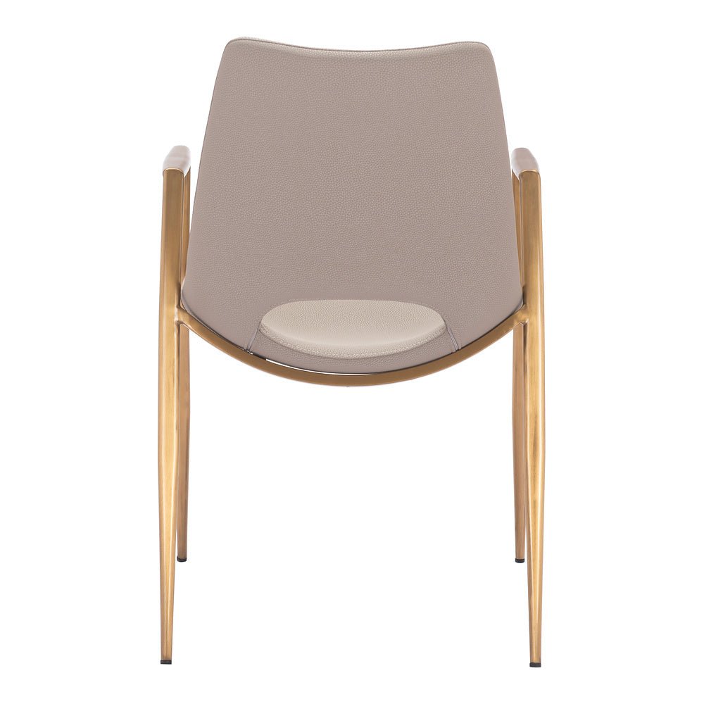 Silla Comercial para Desayunador - ZUO DESI 55x59 109731 - Varios Colores - Asiento y Respaldo Tapizados en Piel Sintética - 109731 - Zuo - NOGAL BEAT - Silla Comercial Interior