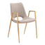 Silla Comercial para Desayunador - ZUO DESI 55x59 109731 - Varios Colores - Asiento y Respaldo Tapizados en Piel Sintética - 109731 - Zuo - NOGAL BEAT - Silla Comercial Interior