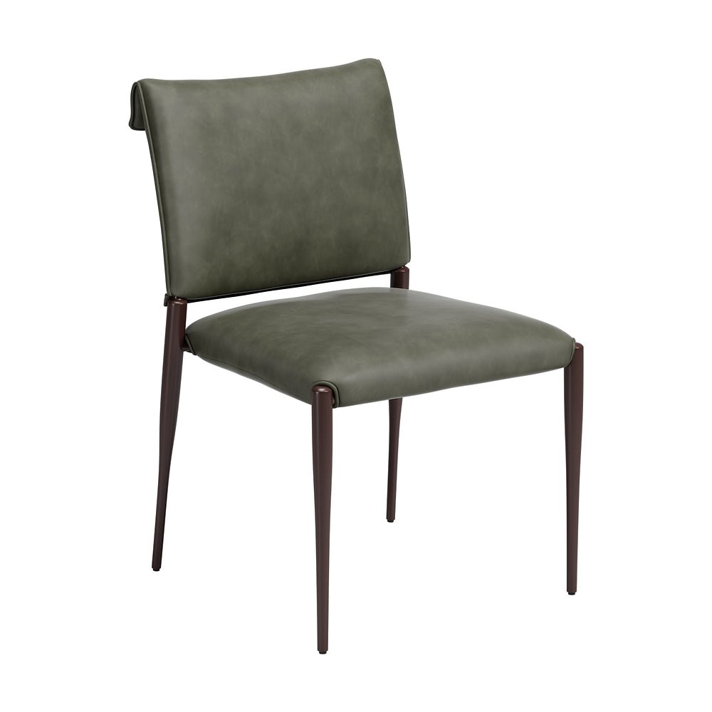 Silla Comercial para Desayunador - ZUO FREESIA - Varios Colores - Asiento y Respaldo Tapizados en Piel Sintética - 111150 - Zuo - NOGAL BEAT - Silla Comercial Interior