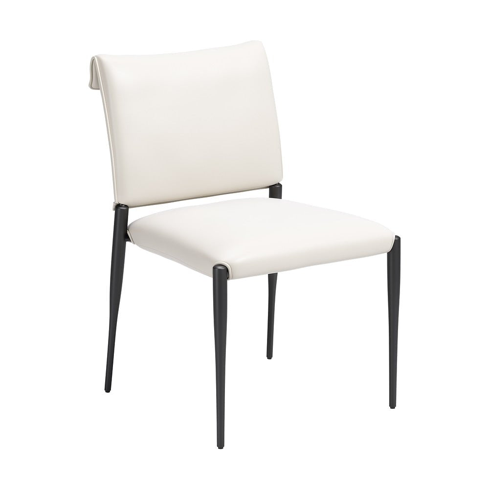 Silla Comercial para Desayunador - ZUO FREESIA - Varios Colores - Asiento y Respaldo Tapizados en Piel Sintética - 111226 - Zuo - NOGAL BEAT - Silla Comercial Interior