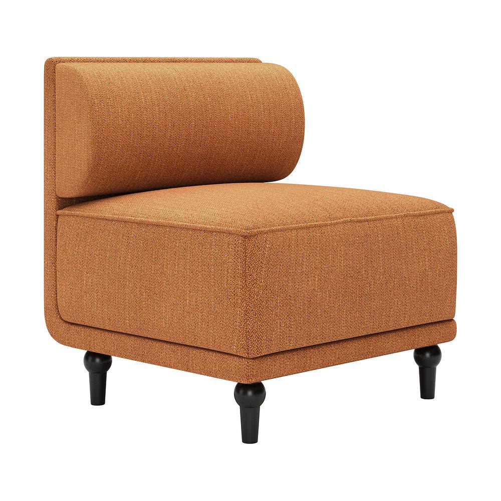 Silla Comercial para Desayunador - ZUO MALBEN MIDDLE - Café - Asiento y Respaldo Tapizados en Lino Sintético - 110779 - Zuo - NOGAL BEAT - Silla Comercial Interior