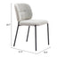 Silla Comercial para Desayunador - ZUO PLAT - Gris - Asiento y Respaldo Tapizados en Tejido Texturizado - 110348 - Zuo - NOGAL BEAT - Silla Comercial Interior