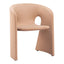 Silla Comercial para Desayunador - ZUO ROSYTH - Camel - Asiento y Respaldo Tapizados - 110125 - Zuo - NOGAL BEAT - Silla Comercial Interior