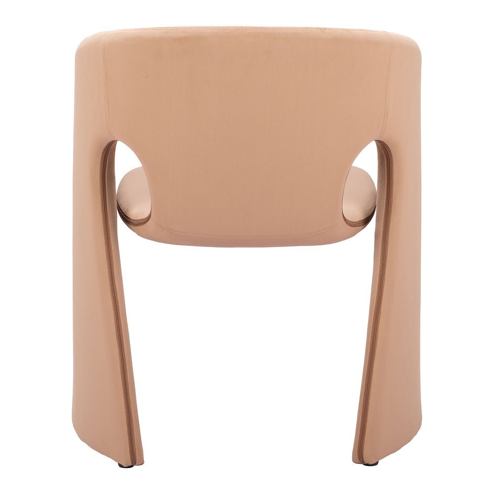 Silla Comercial para Desayunador - ZUO ROSYTH - Camel - Asiento y Respaldo Tapizados - 110125 - Zuo - NOGAL BEAT - Silla Comercial Interior