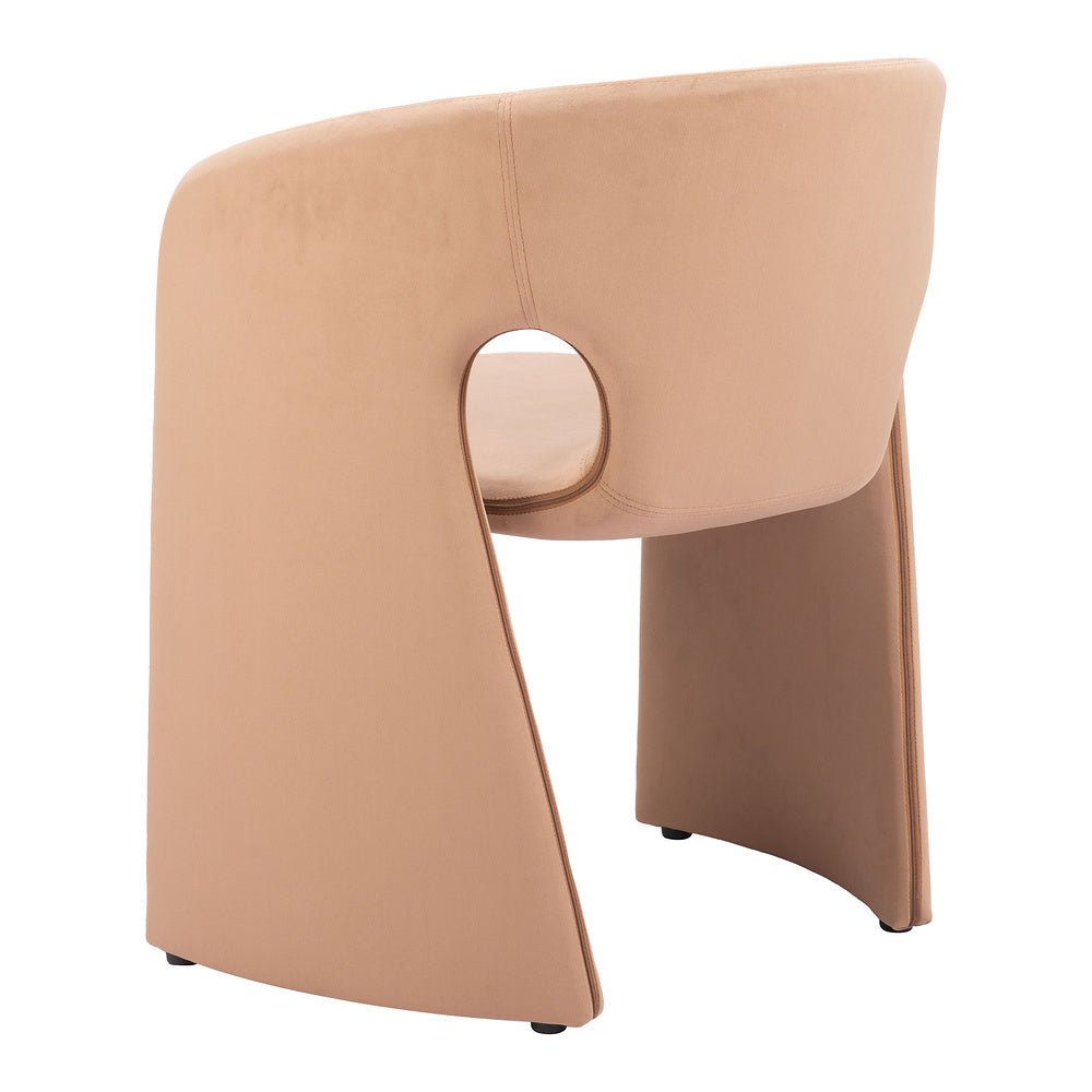 Silla Comercial para Desayunador - ZUO ROSYTH - Camel - Asiento y Respaldo Tapizados - 110125 - Zuo - NOGAL BEAT - Silla Comercial Interior