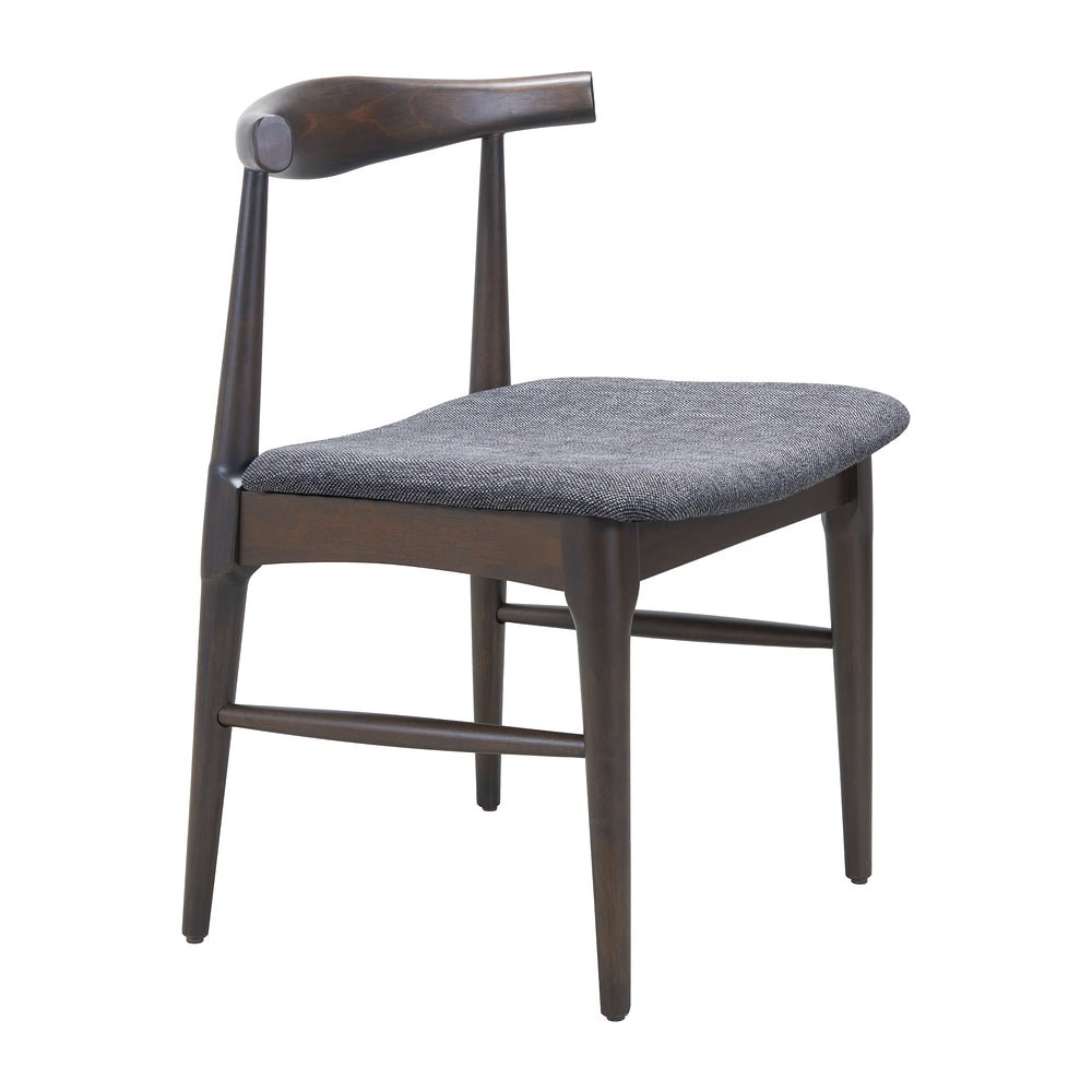 Silla Comercial para Desayunador - ZUO TUZKA - Varios Colores - Asiento y Respaldo Tapizados en Lino Sintético - 110513 - Zuo - NOGAL BEAT - Silla Comercial Interior