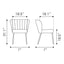 Silla Comercial para Food Court - ZUO AIMEE - Beige - Asiento y Respaldo Tapizados en Lino Sintético - 109678 - Zuo - NOGAL BEAT - Silla Comercial Interior