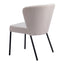 Silla Comercial para Food Court - ZUO AIMEE - Beige - Asiento y Respaldo Tapizados en Lino Sintético - 109678 - Zuo - NOGAL BEAT - Silla Comercial Interior