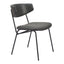 Silla Comercial para Food Court - ZUO CHARON - Varios Colores - Asiento y Respaldo Tapizados en Piel Sintética - 110259 - Zuo - NOGAL BEAT - Silla Comercial Interior