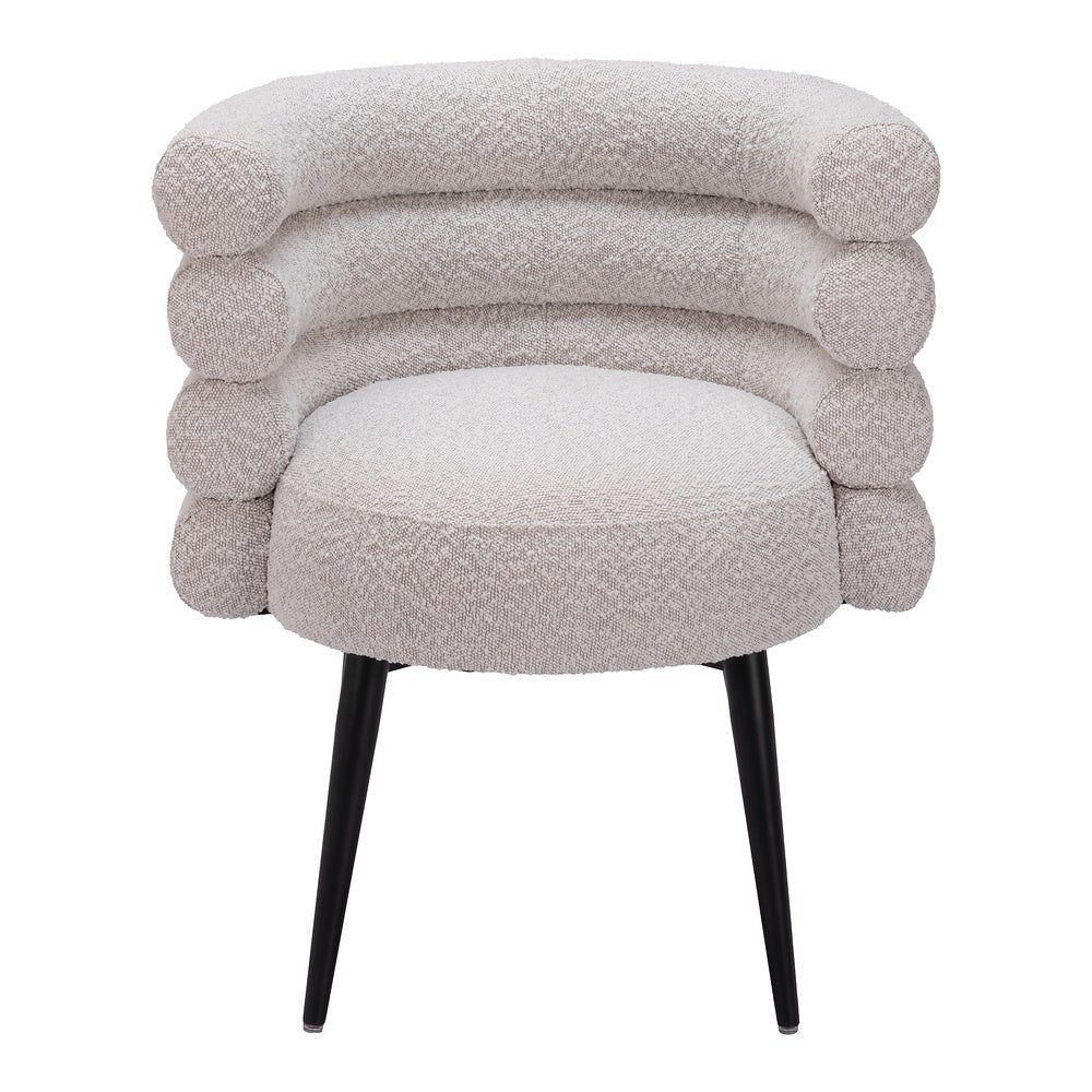 Silla Comercial para Food Court - ZUO GRENA - Gris Neblina - Asiento y Respaldo Tapizados en Tejido Texturizado - 110005 - Zuo - NOGAL BEAT - Silla Comercial Interior