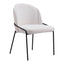 Silla Comercial para Food Court - ZUO JAMBI - Marfil - Asiento y Respaldo Tapizados en Tela Tipo Borrego - 109965 - Zuo - NOGAL BEAT - Silla Comercial Interior