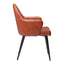 Silla Comercial para Food Court - ZUO SILLOTH - Café - Asiento y Respaldo Tapizados en Piel Sintética - 110121 - Zuo - NOGAL BEAT - Silla Comercial Interior