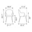 Silla Comercial para Food Court - ZUO SILLOTH - Café - Asiento y Respaldo Tapizados en Piel Sintética - 110121 - Zuo - NOGAL BEAT - Silla Comercial Interior
