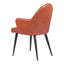 Silla Comercial para Food Court - ZUO SILLOTH - Café - Asiento y Respaldo Tapizados en Piel Sintética - 110121 - Zuo - NOGAL BEAT - Silla Comercial Interior