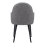 Silla Comercial para Food Court - ZUO SILLOTH - Gris - Asiento y Respaldo Tapizados en Piel Sintética - 110120 - Zuo - NOGAL BEAT - Silla Comercial Interior