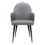 Silla Comercial para Food Court - ZUO SILLOTH - Gris - Asiento y Respaldo Tapizados en Piel Sintética - 110120 - Zuo - NOGAL BEAT - Silla Comercial Interior