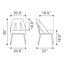 Silla Comercial para Hotel - ZUO ARTUS - Varios Colores - Asiento y Respaldo Tapizados en Tejido Texturizado - 110003 - Zuo - NOGAL BEAT - Silla Comercial Interior
