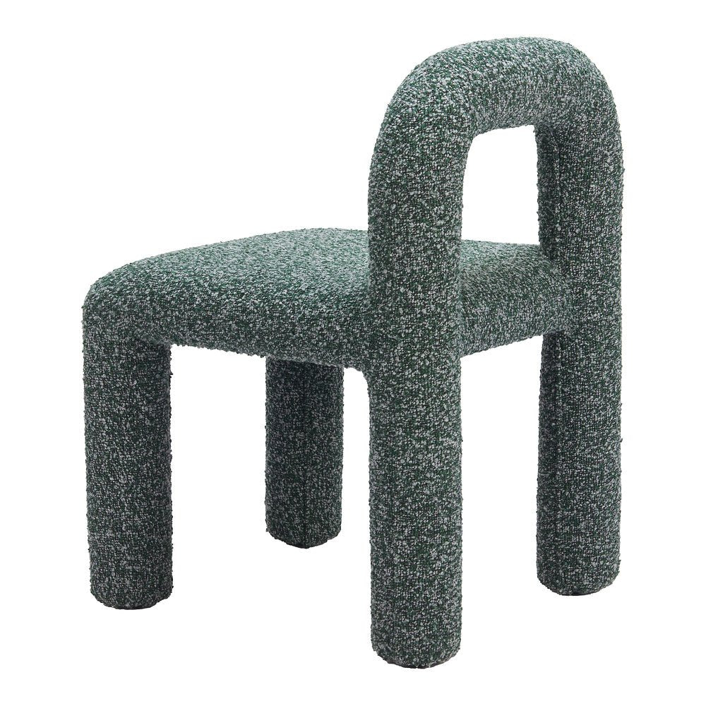 Silla Comercial para Hotel - ZUO ARUM - Verde Nevado - Asiento y Respaldo Tapizados en Tela Tipo Borrego - 109988 - Zuo - NOGAL BEAT - Silla Comercial Interior