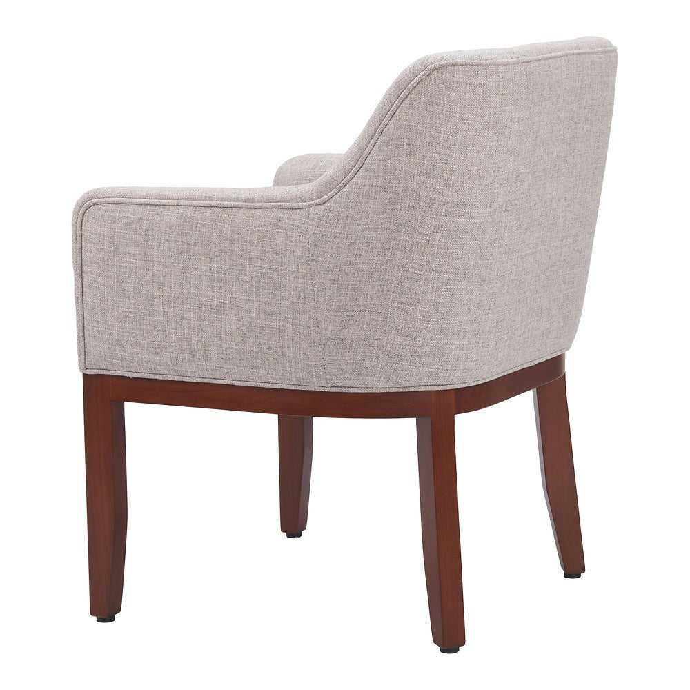 Silla Comercial para Hotel - ZUO BERBERA - Gris - Asiento y Respaldo Tapizados - 109977 - Zuo - NOGAL BEAT - Silla Comercial Interior